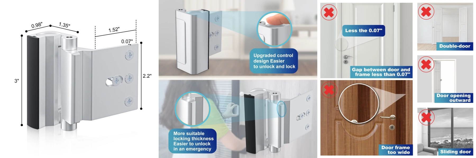 How to install door reinforcement locks? Acemining