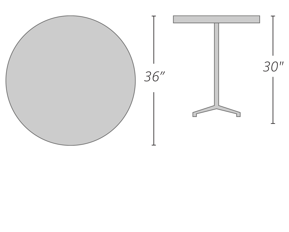 Round Table 36" Ace Party and Tent Rental