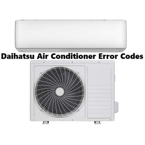 Daihatsu Air Conditioner Error Codes