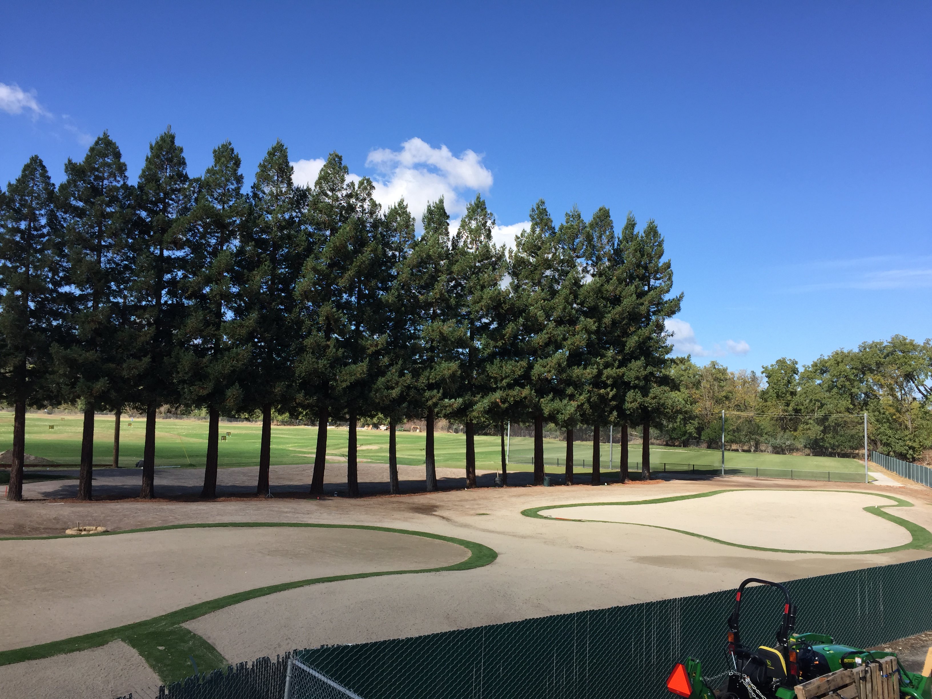Pleasanton Golf Center building private practice area! ACES Golf