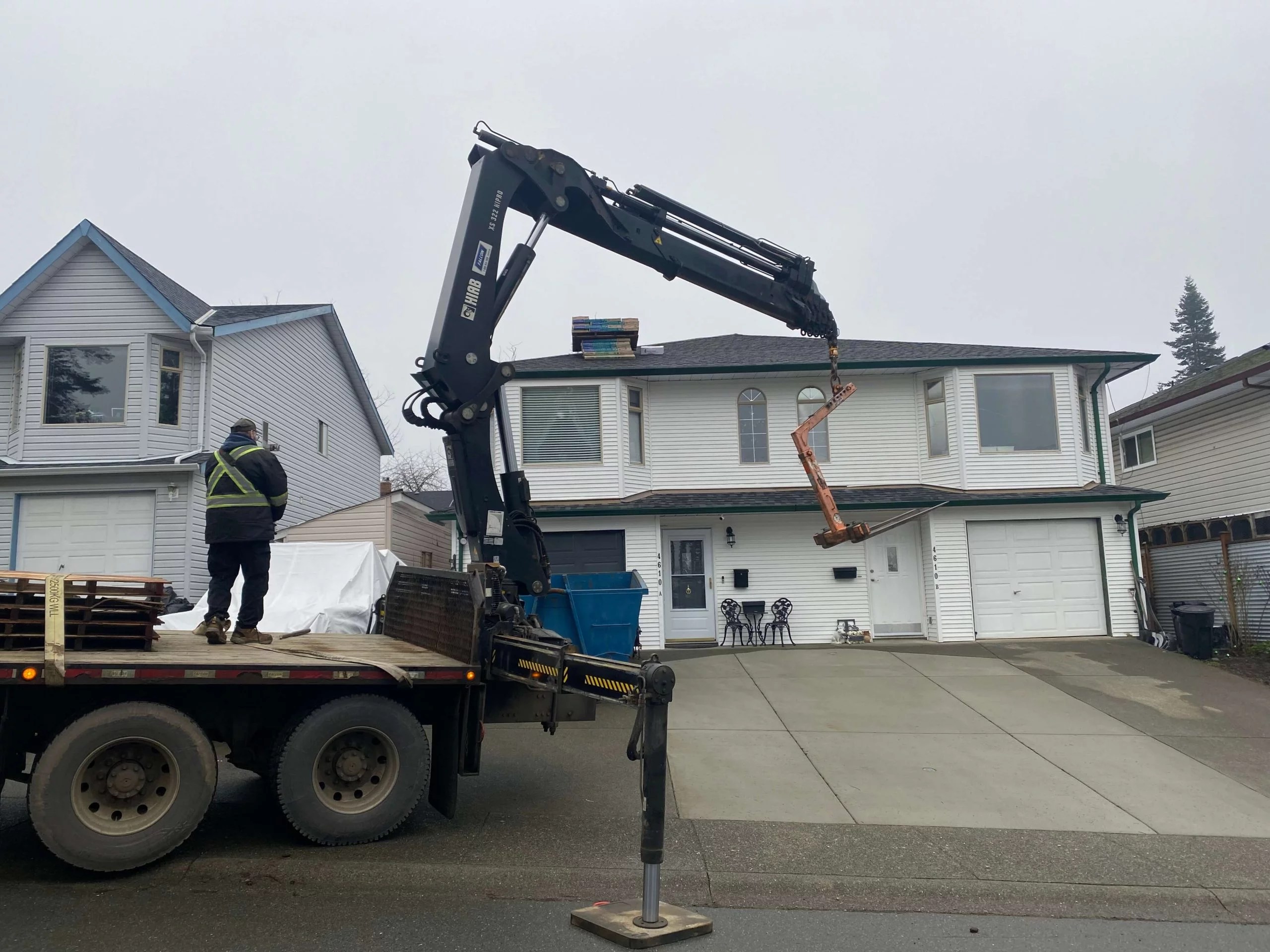 Delivery of Shingles Aces Roofing
