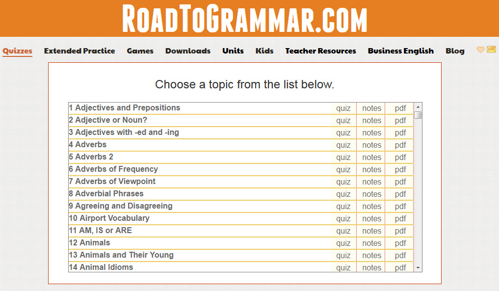 The Road to Better Grammar Ace Your Class