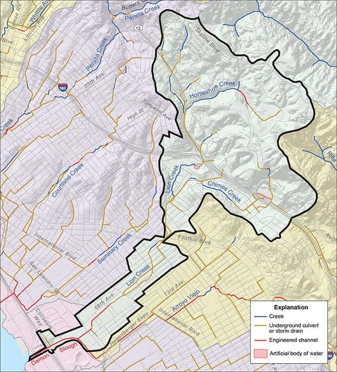 Lion Creek Watershed Alameda County Flood Control District