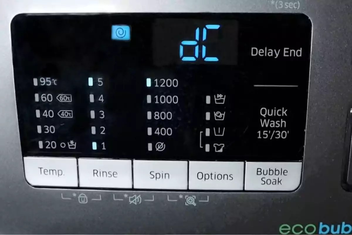 بررسی علت خطای dc در ماشین لباسشویی سامسونگ + روش رفع ارور