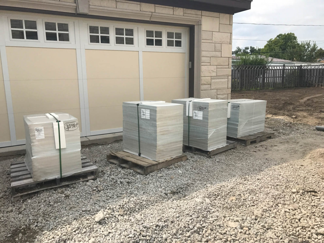 The Valders pavers will be used for the walk ways and patio on the