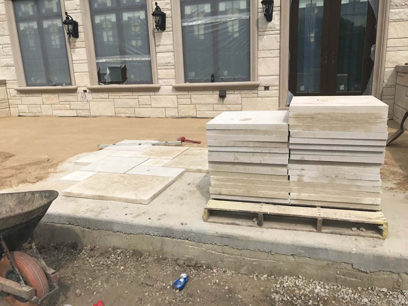 The Valders pavers will be used for the walk ways and patio on the