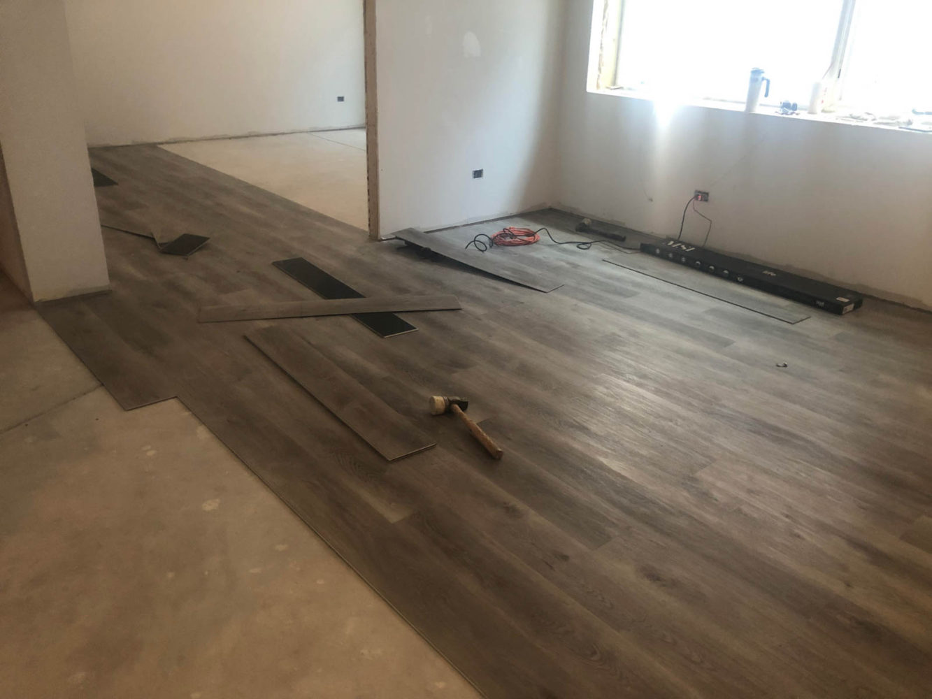 We are using an luxury vinyl plank (LVT) in the basement over radiant