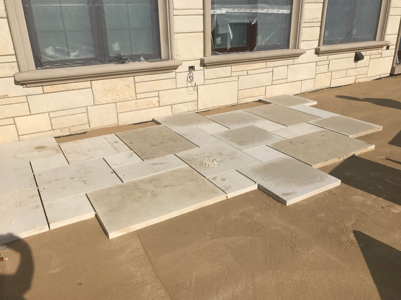 Paver work on the patio at Mango in Morton Grove America's Custom