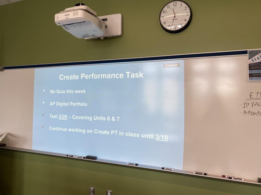 Achona AP Computer Science Begins their Final Exam Project