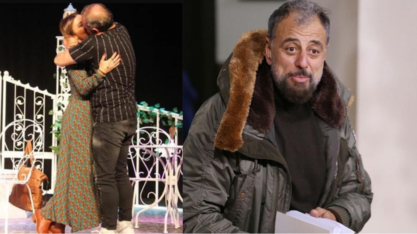 Hamdi Alkan’dan sahnede öpüşen karısına tam destek!