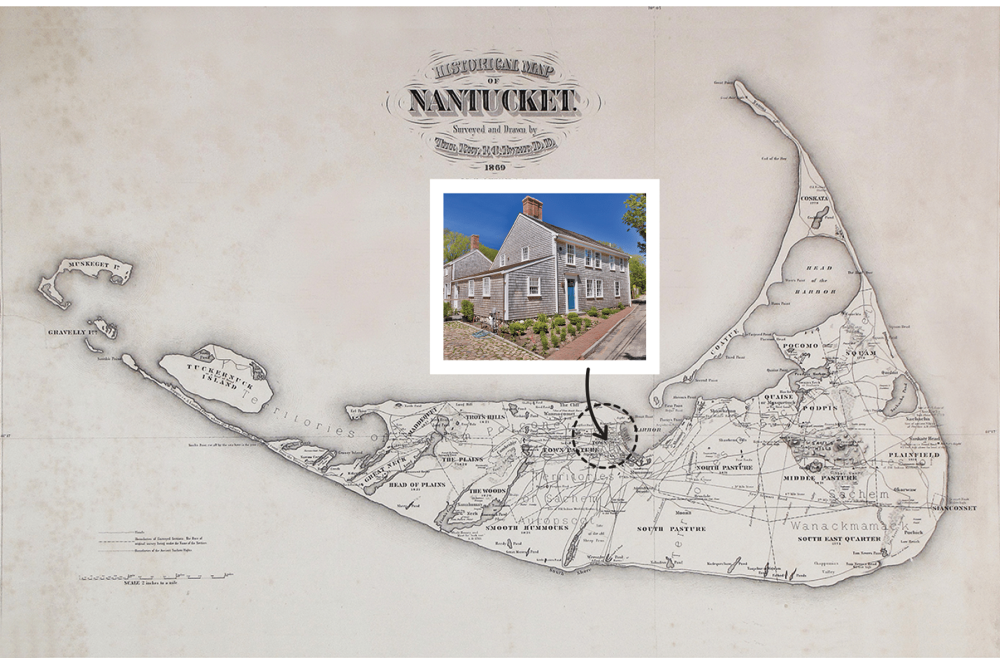 Nantucket Historic Home Rentals Two Blocks from Main Street.