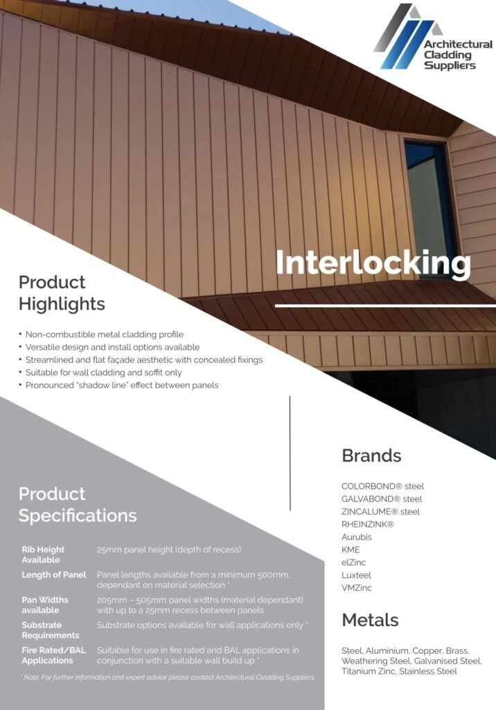 ACSDataSheetInterlockingV3_pdf Architectural Cladding Suppliers