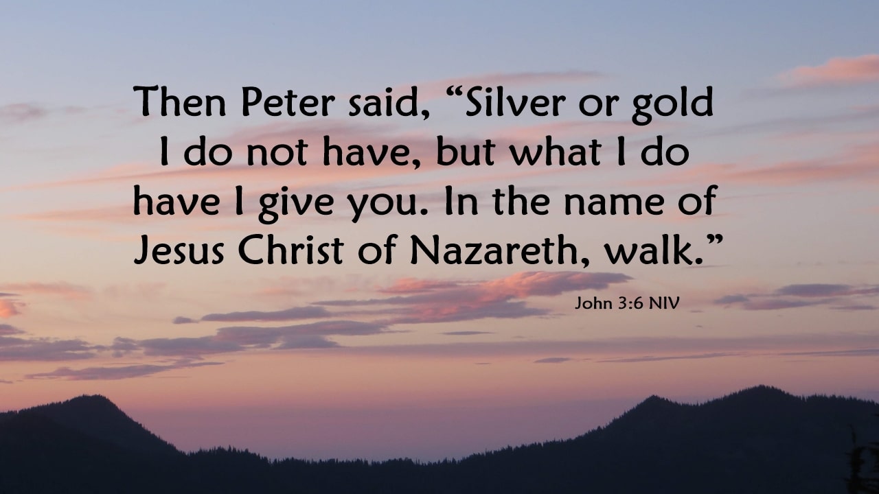 No Silver or Gold. But What I Have, I Give You Acts 36 A Clay Jar