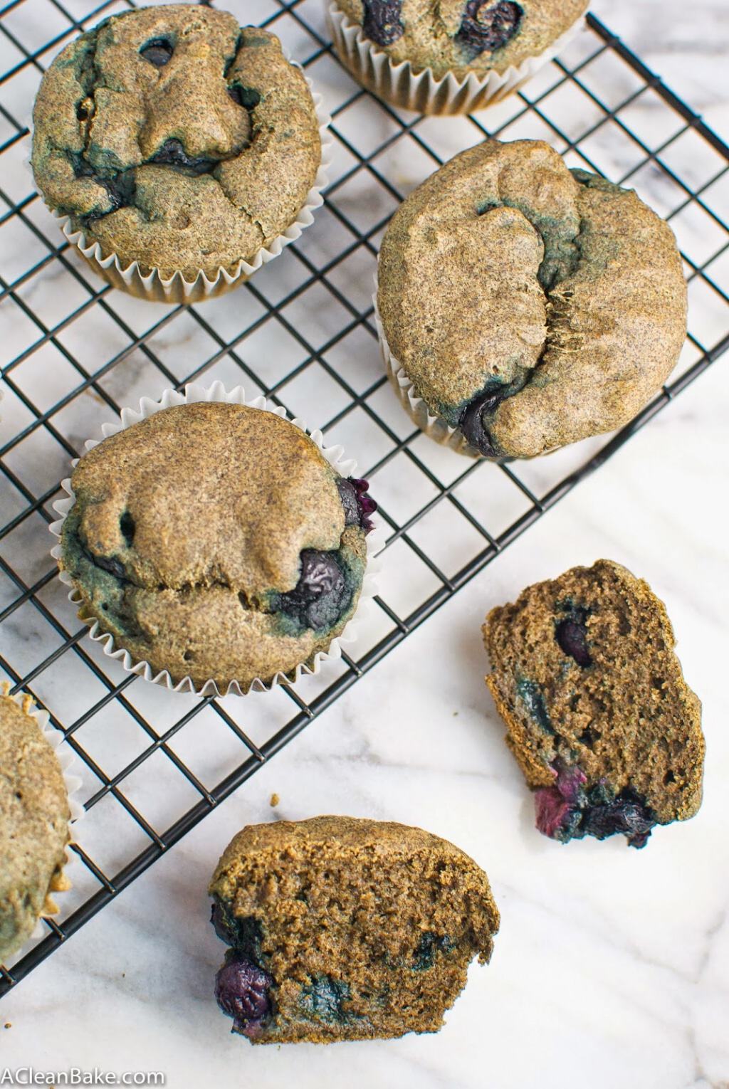 Blueberry Buckwheat Muffins (Gluten Free) A Clean Bake