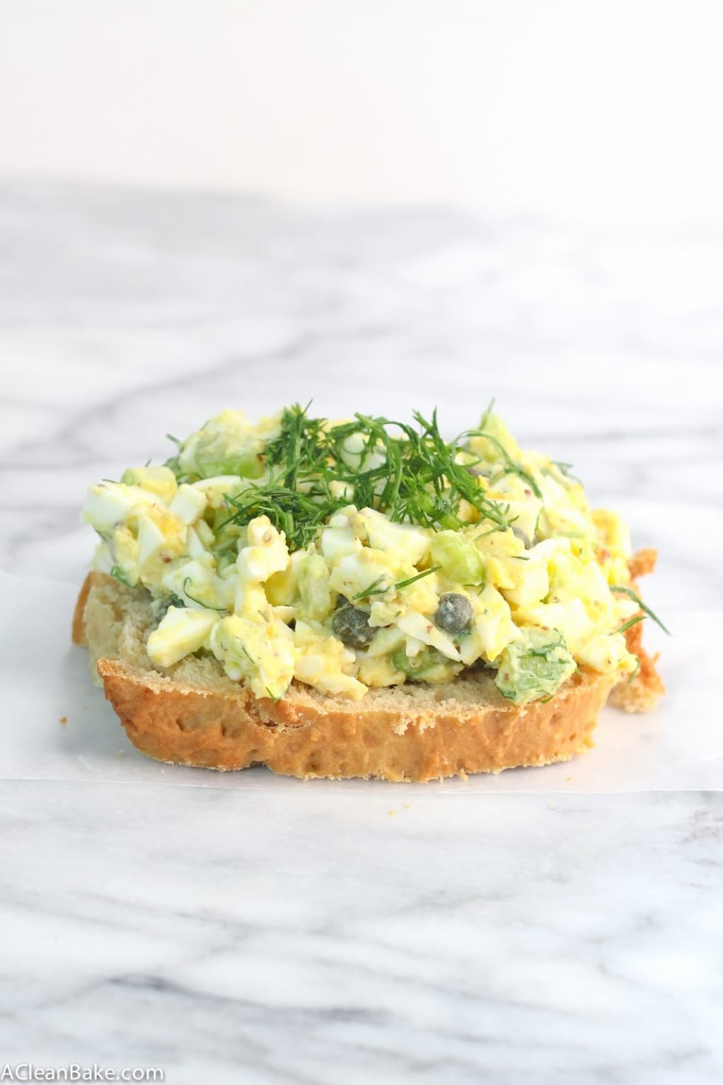 Dill and Caper Egg Salad (MayoFree) A Clean Bake