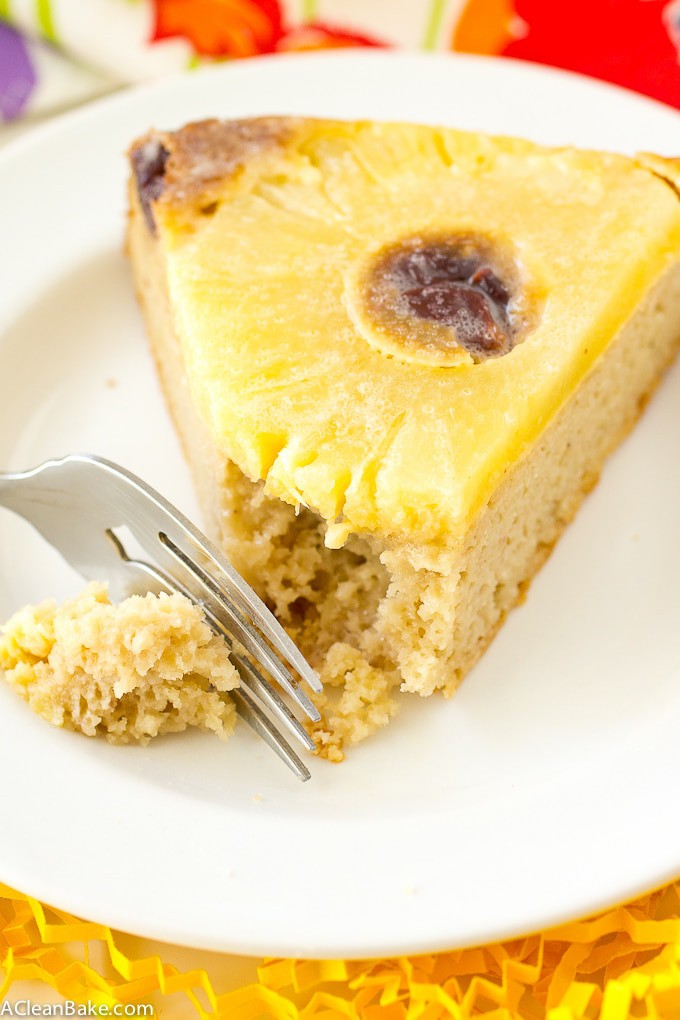 Pineapple Upside Down Cake with Sugar Free Glaze A Clean Bake