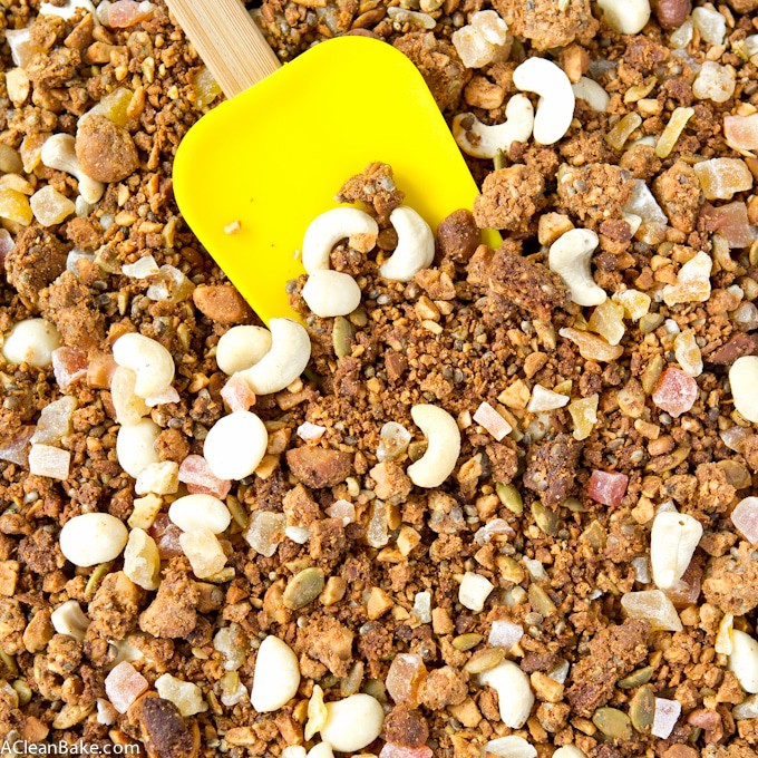 Tropical Hempseed Paleo Granola (Lower Carb, Gluten Free)