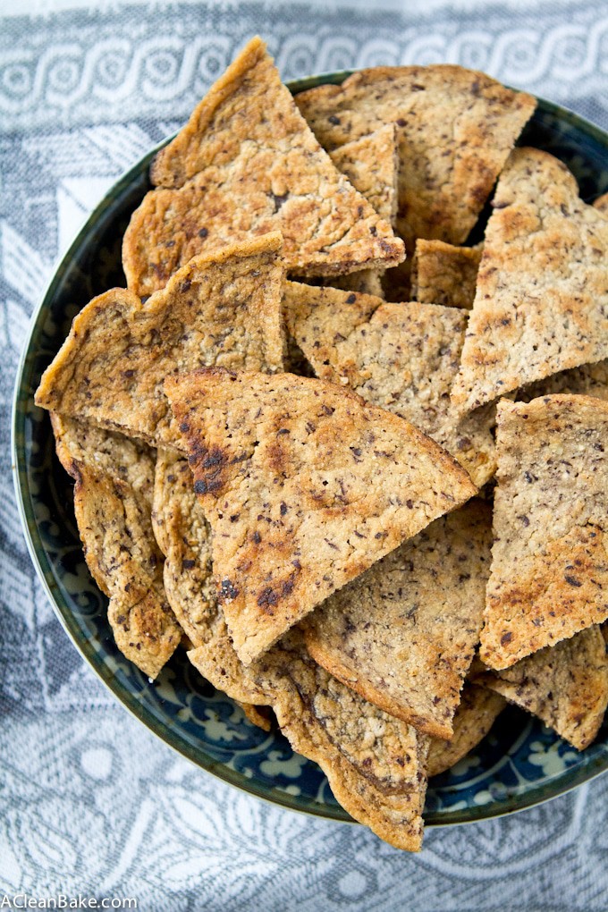 Grain Free Pita Chips (Gluten free, Paleo, Dairy Free)