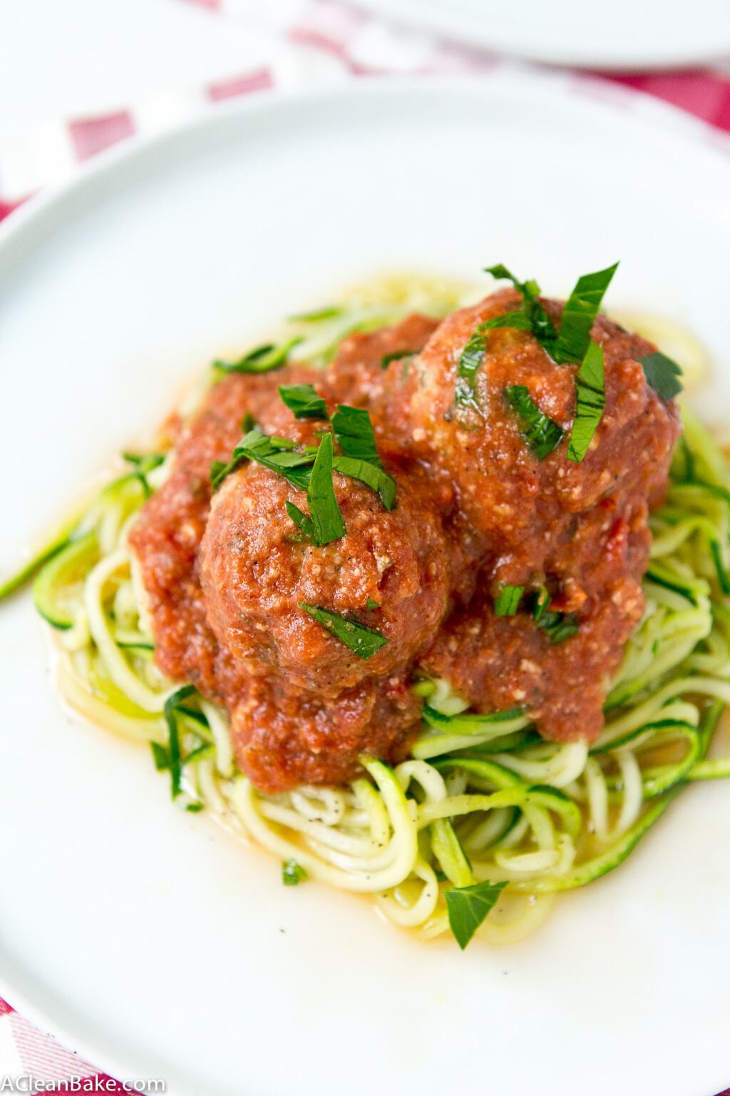 Slow Cooker Turkey Meatballs (gluten free, paleo, Whole30)