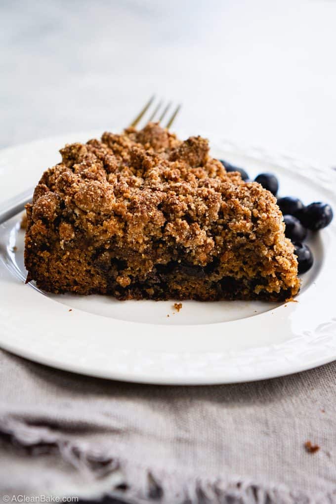 Gluten Free and Paleo Blueberry Crumb Cake A Clean Bake