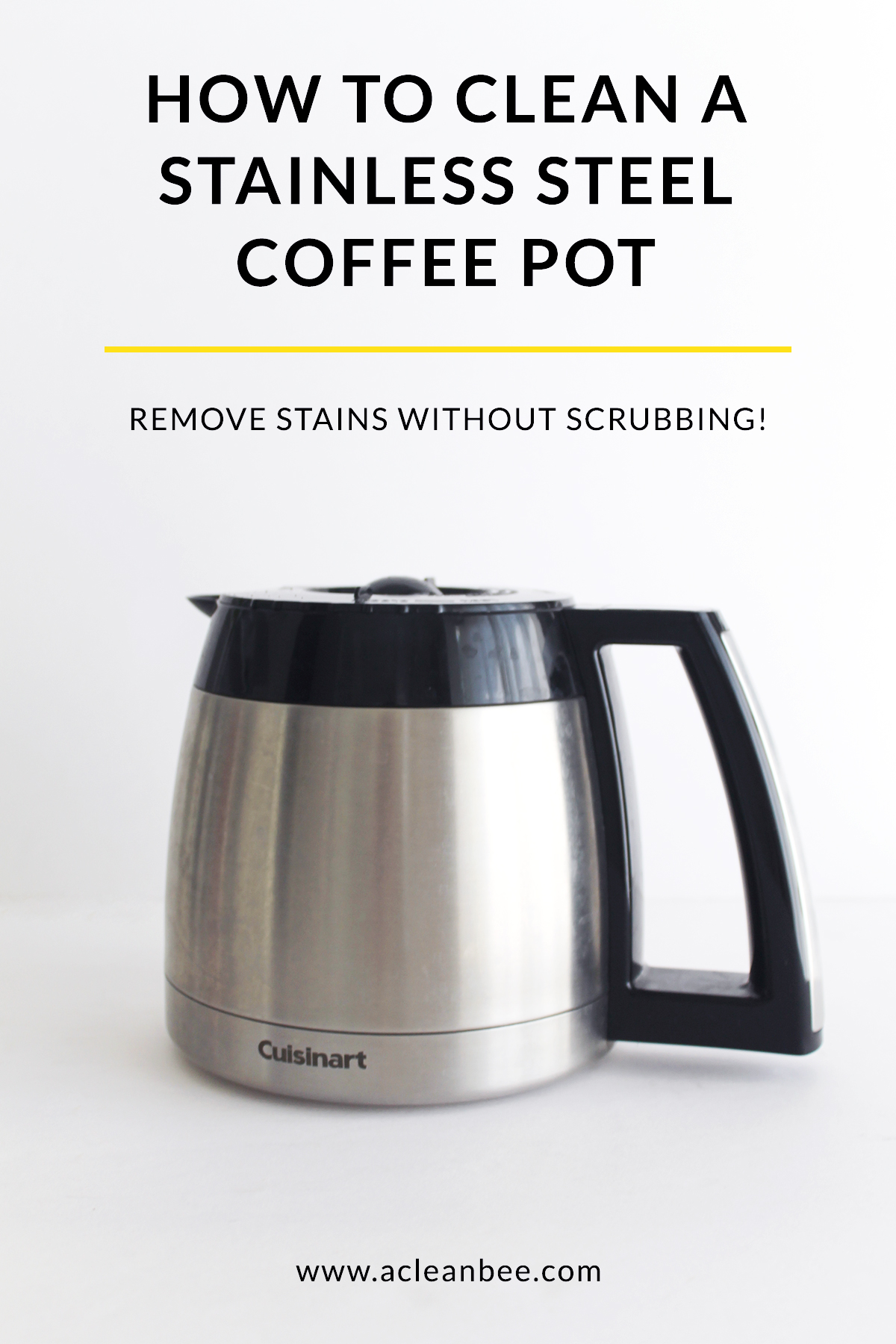 How to Clean a Stainless Steel Coffee Pot without Any Scrubbing