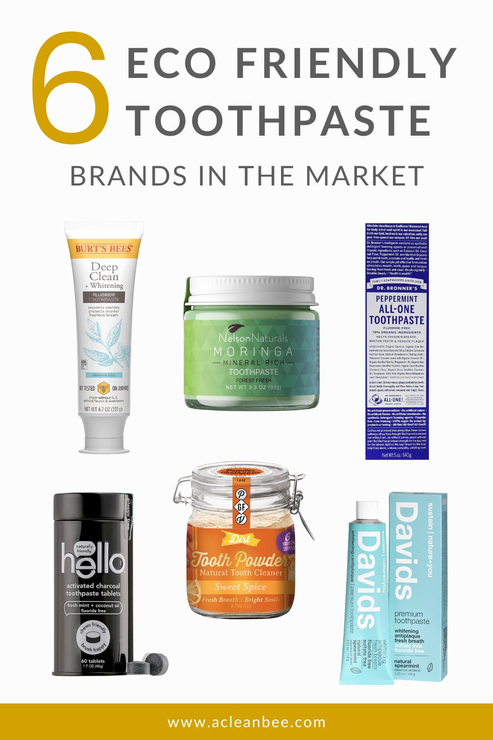 Ecofriendly toothpaste for a better smile and