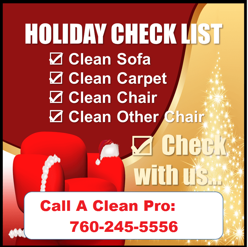 Holiday Check List Carpet Cleaning Victorville