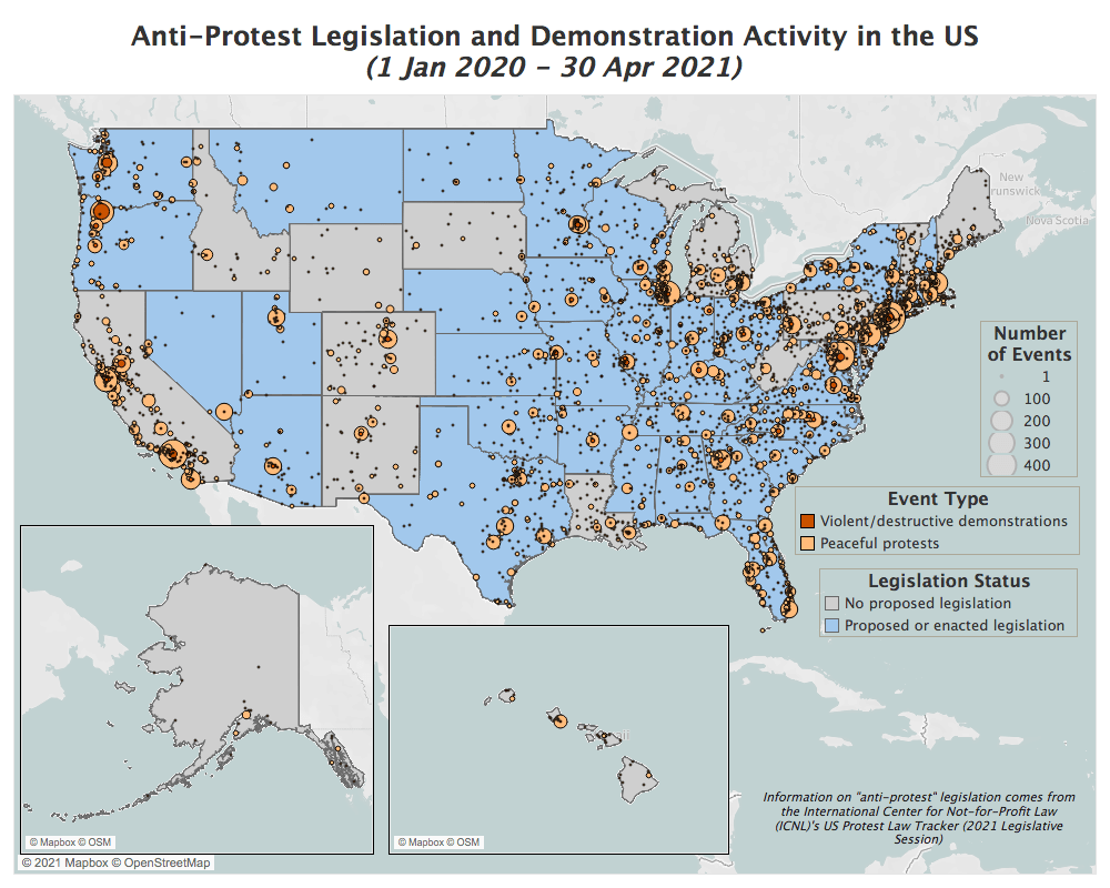 Affirmative Action Us Map A Year of Racial Justice Protests Key Trends in Demonstrations