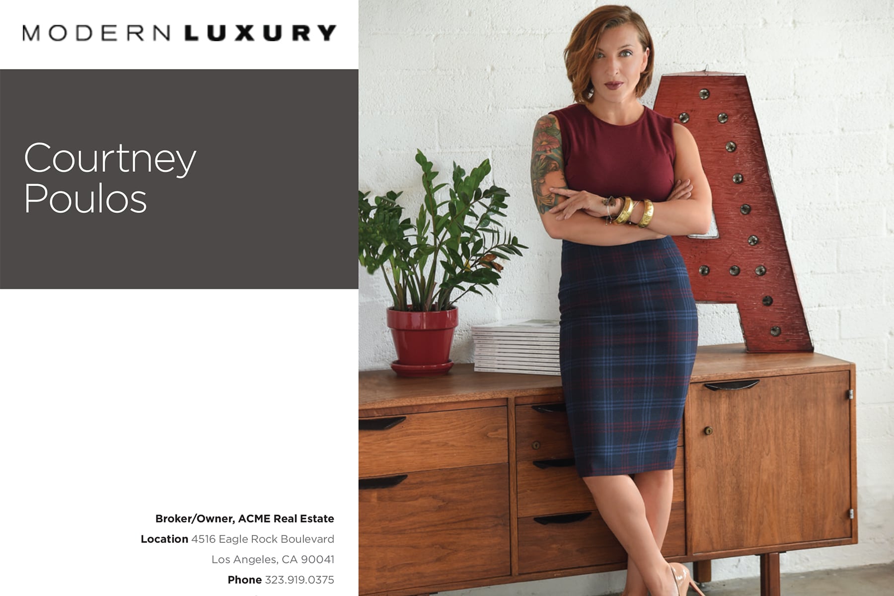 Angeleno Magazine Courtney Poulos