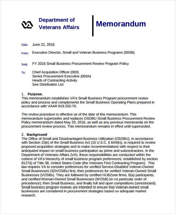 Apa Memorandum Format Example Financial Report