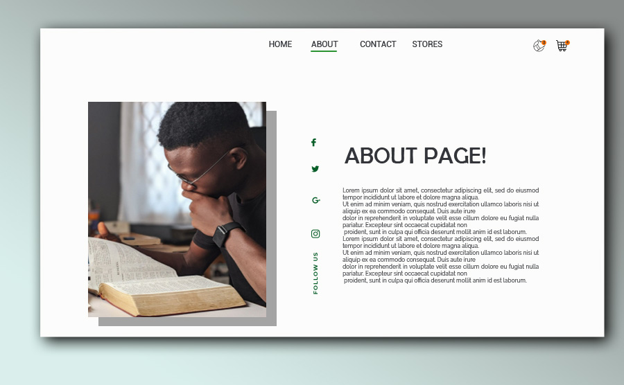 9+ About page free template in PSD Template Business PSD, Excel, Word
