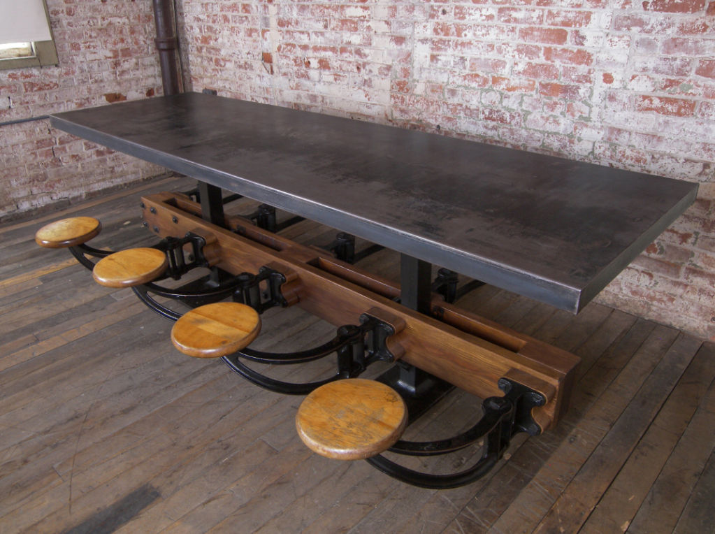 Wants & Desires Metal Top Table A Continuous Lean.