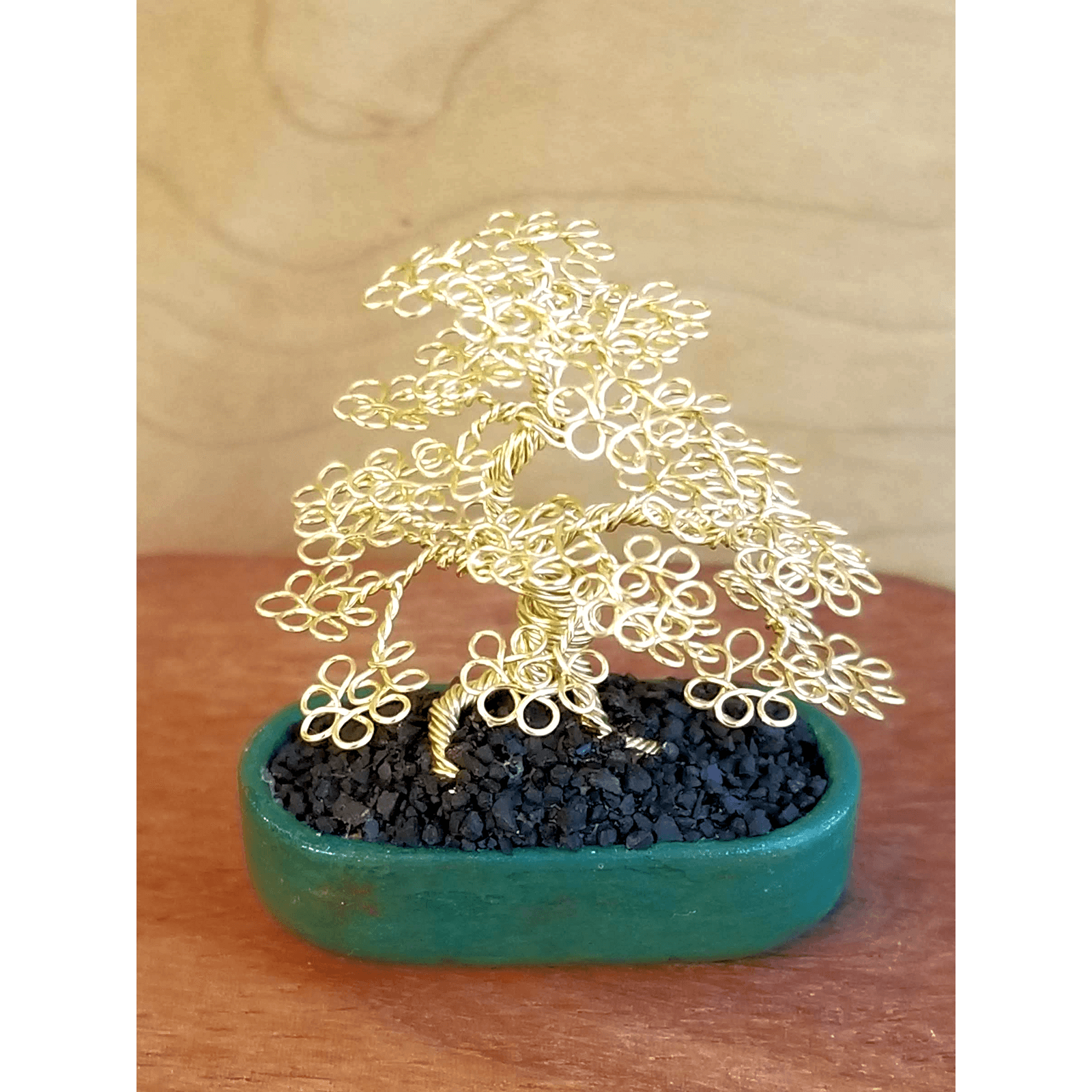 Moyogi Miniature Wire Bonsai Tree A Cottage in the Forest