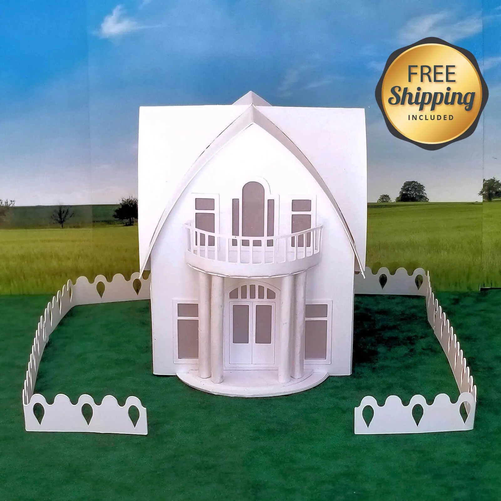 PreCut Curved Portico House Kit A Cottage in the Forest