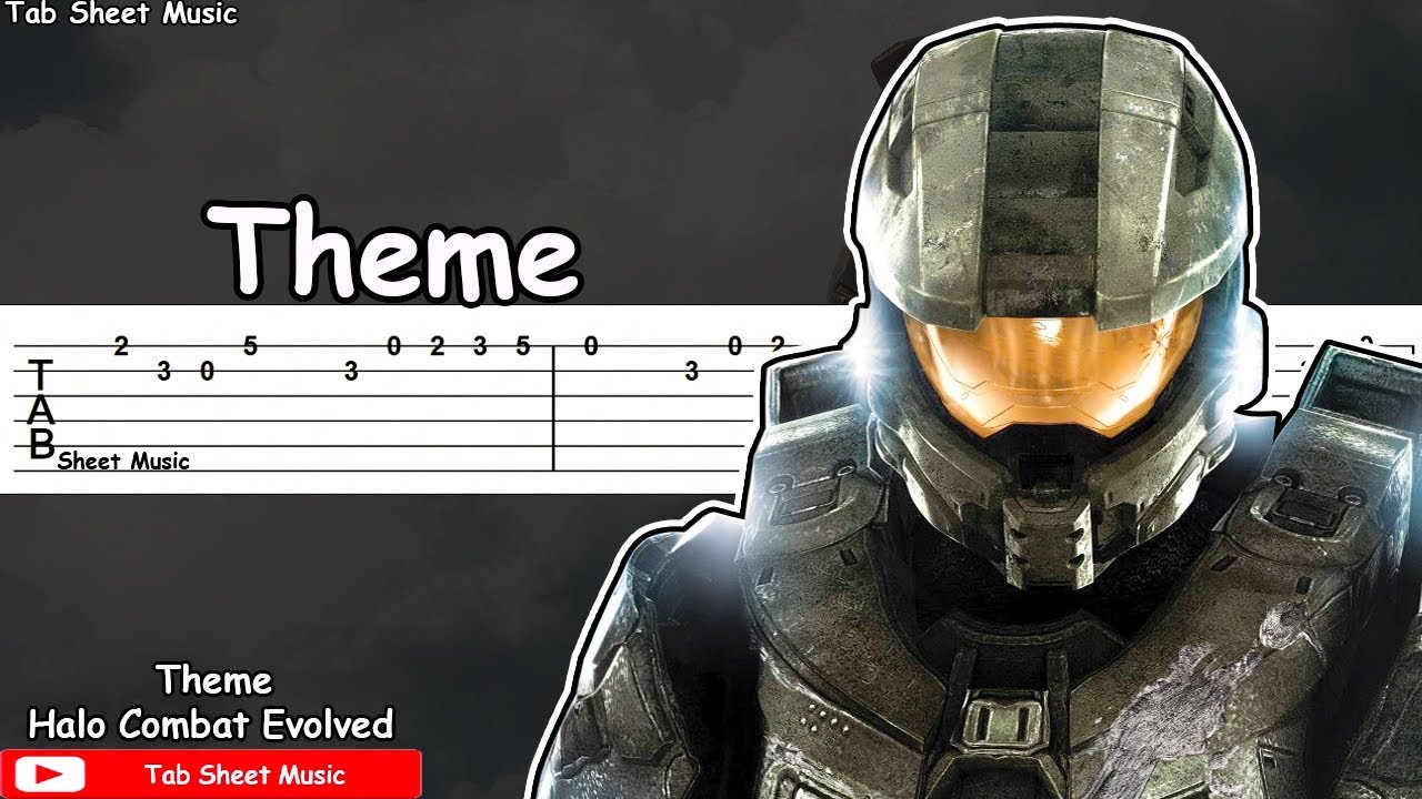 Halo Theme Guitar Tutorial Tab Sheet Music