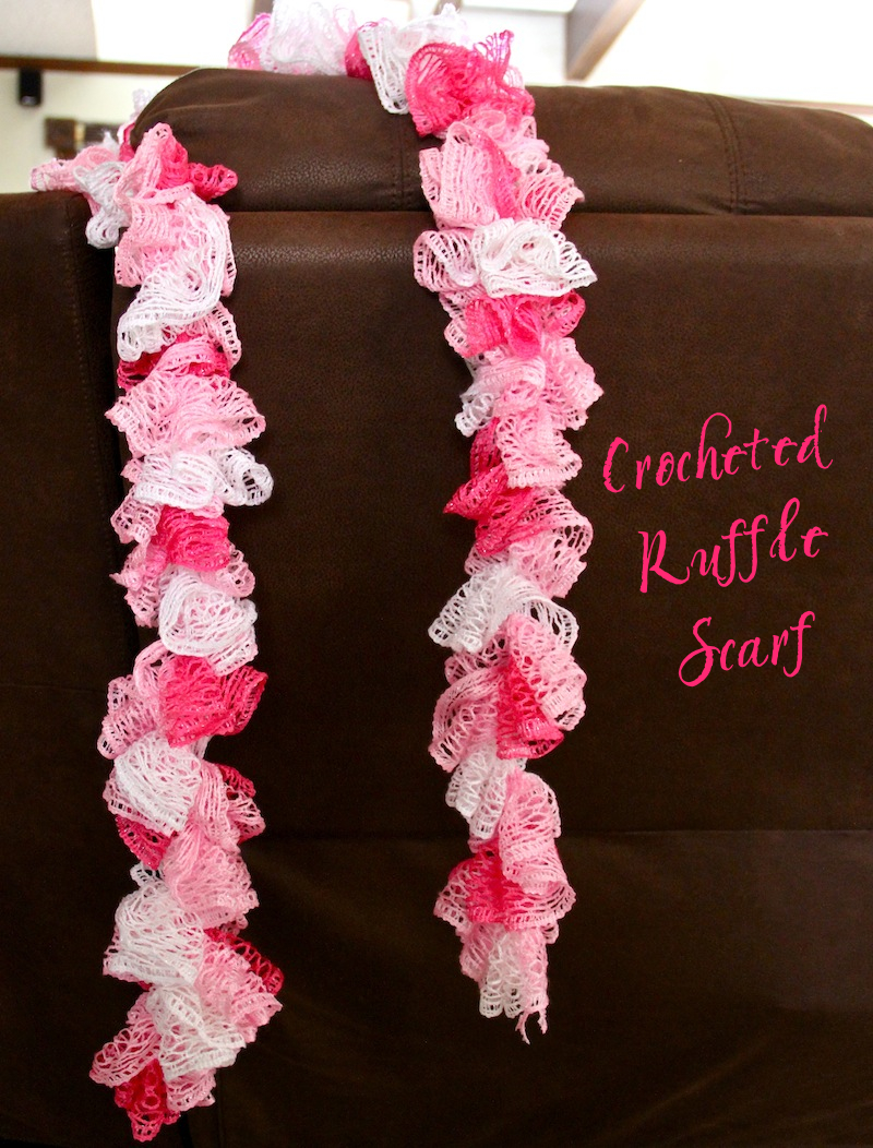 Easy Crocheted Ruffle Scarf A Cowboy's Wife