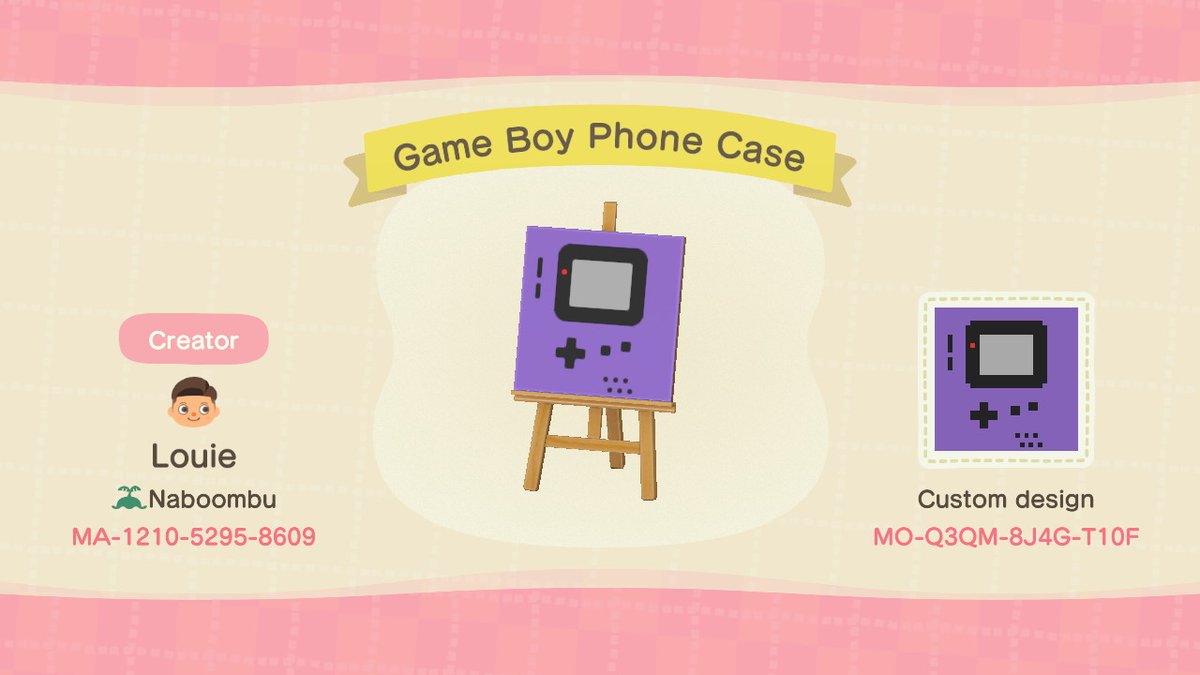 Game Boy Phone Case Animal Crossing Pattern Gallery & Custom Designs