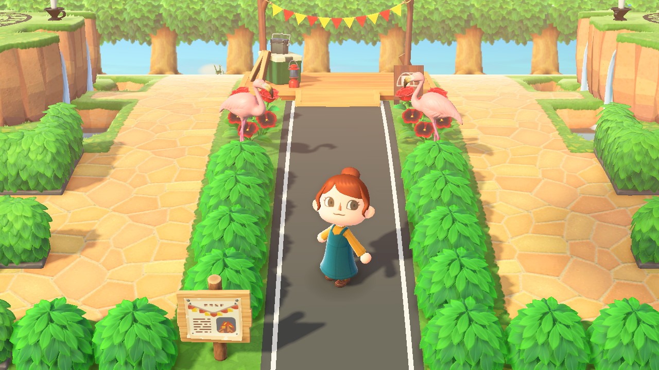 Simple Campsite Sign Animal Crossing Pattern Gallery & Custom Designs