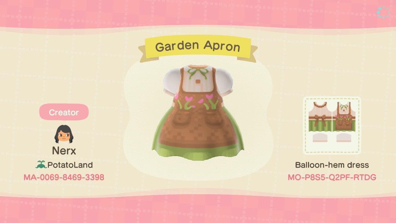 Garden Apron Animal Crossing Pattern Gallery & Custom Designs