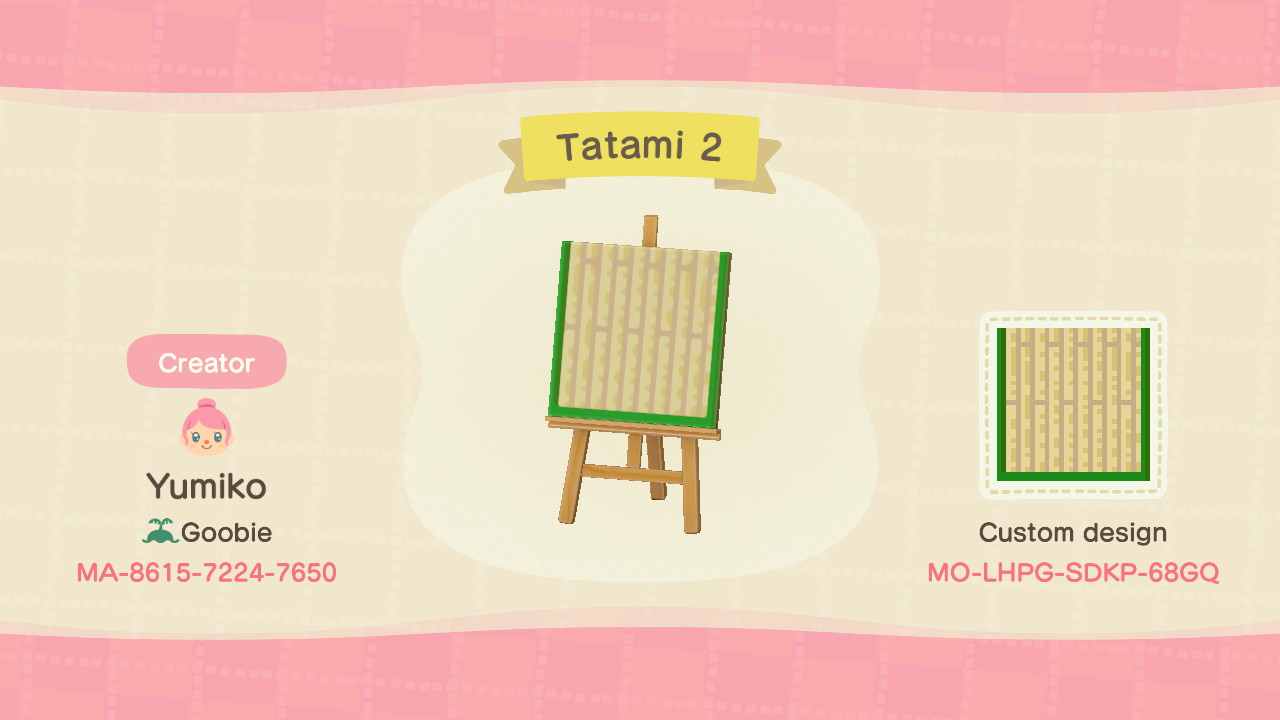 Outdoor Tatami Mats Set Animal Crossing Pattern Gallery & Custom Designs