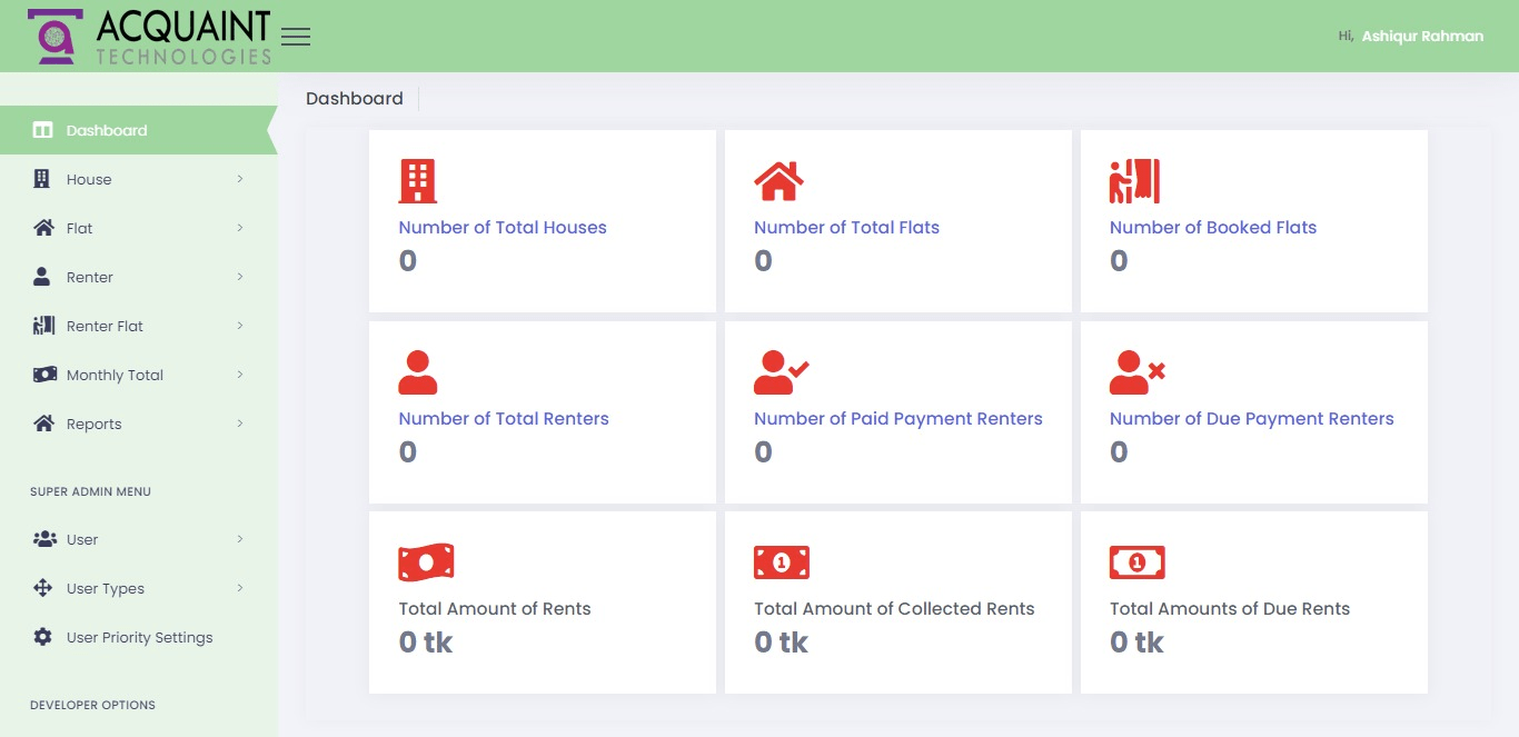 Acquaint Technologies House and Apartment Management System in Bd
