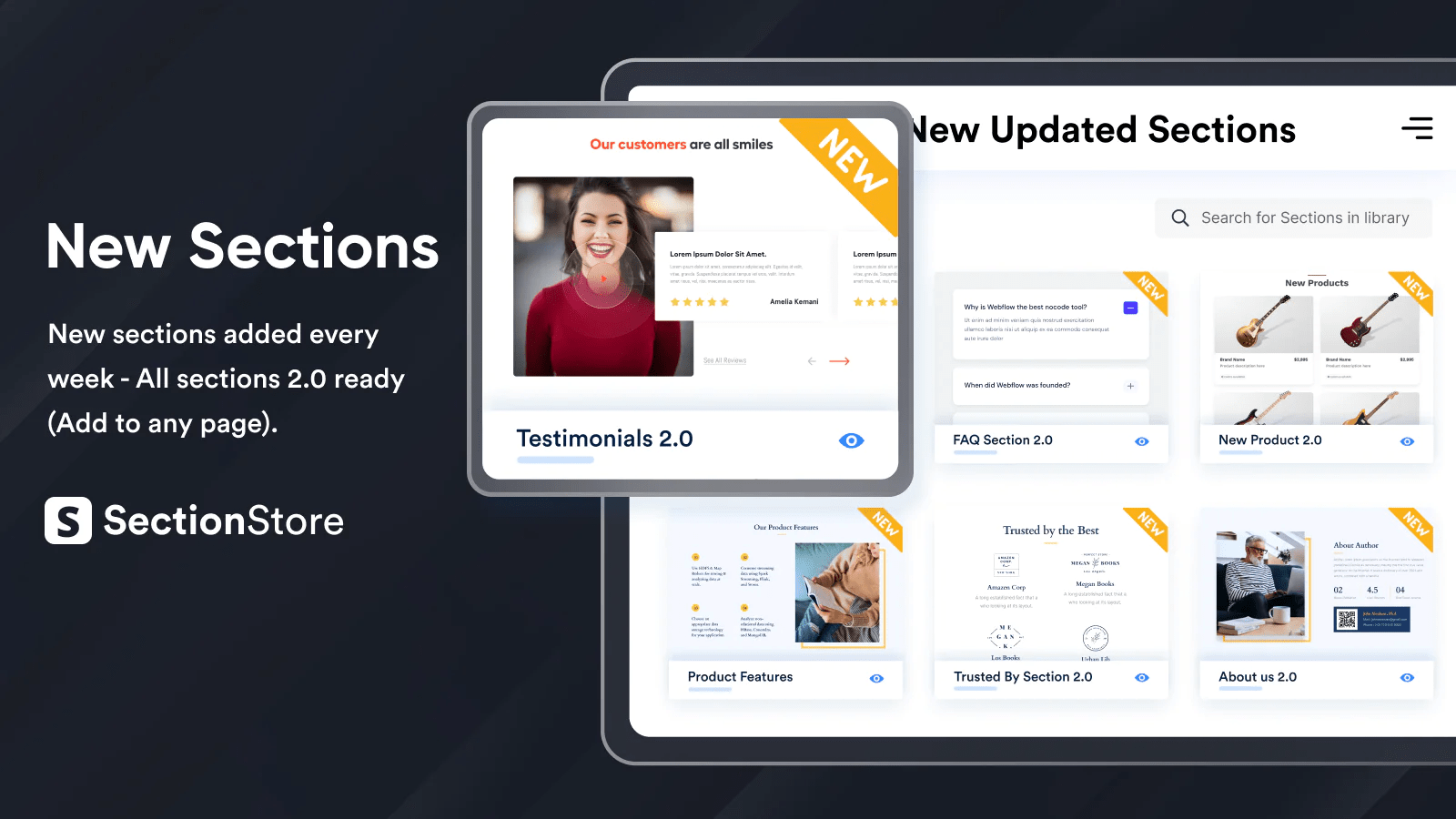 Section Store Theme sections Acquire Convert