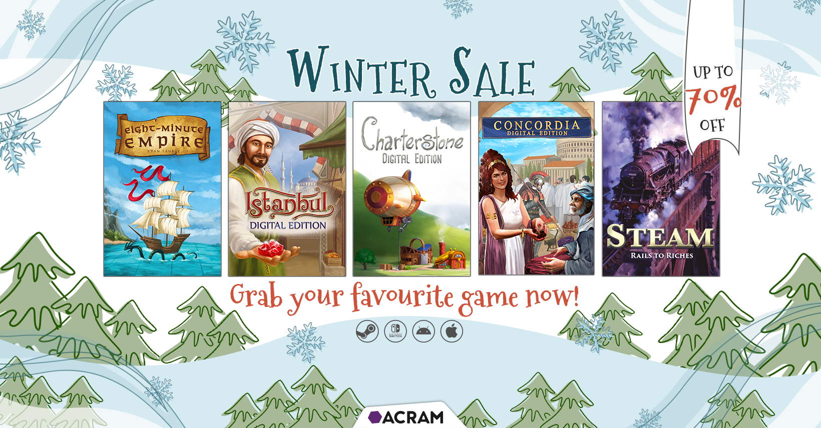 Digital Board Games Winter Sale up to 70 off! Acram Digital