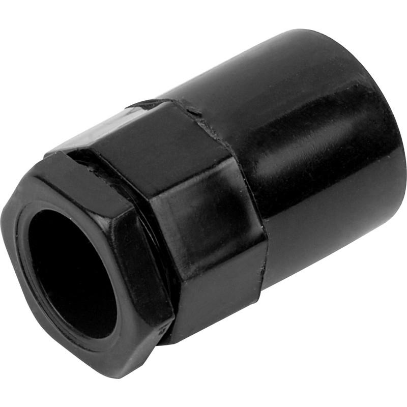 Acrelane Timber. 20mm PVC Female Adapter Black