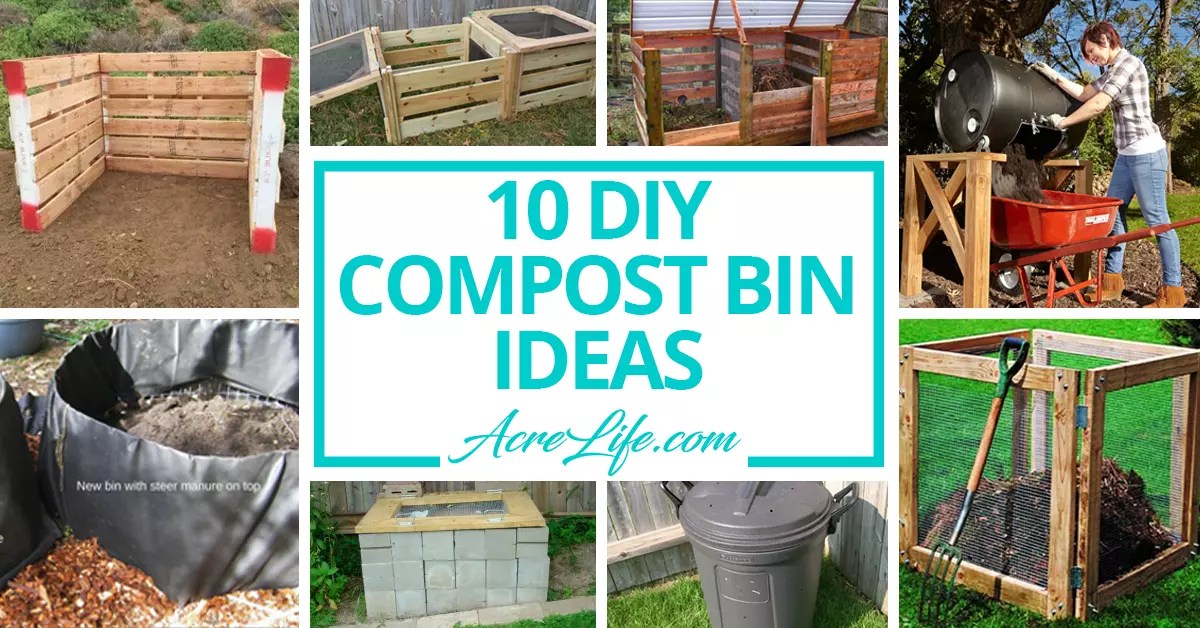 10 DIY Compost Bin Ideas Acre Life DIY Composting Bins