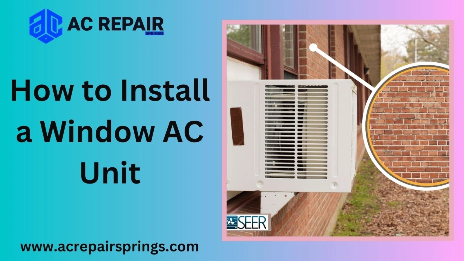 Window ac unit How to Install a Window AC Unit