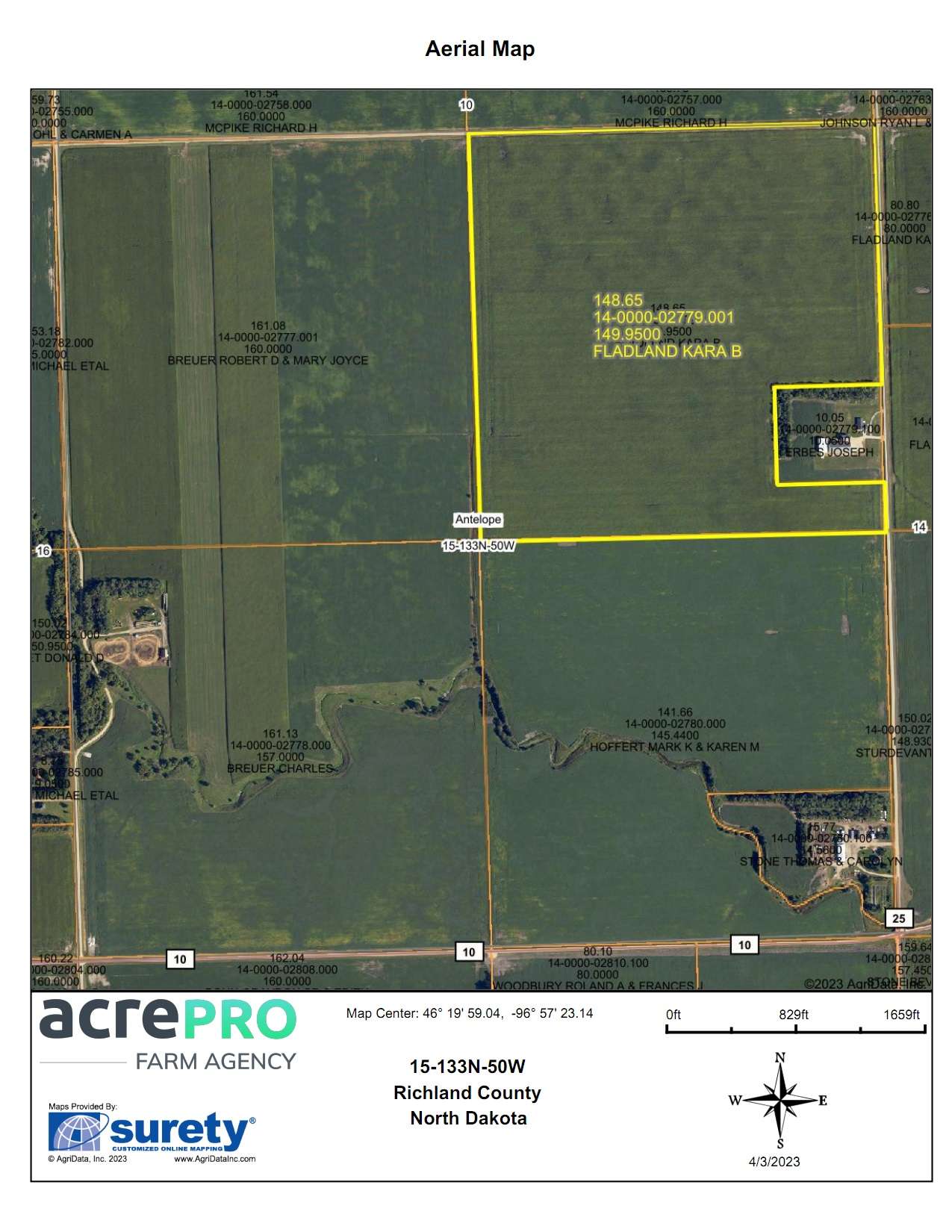 149± Acres in Richland County, ND AcrePro