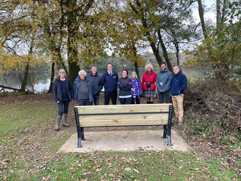 Allestree Park bench back in action after Acres donation... Acres Engineering