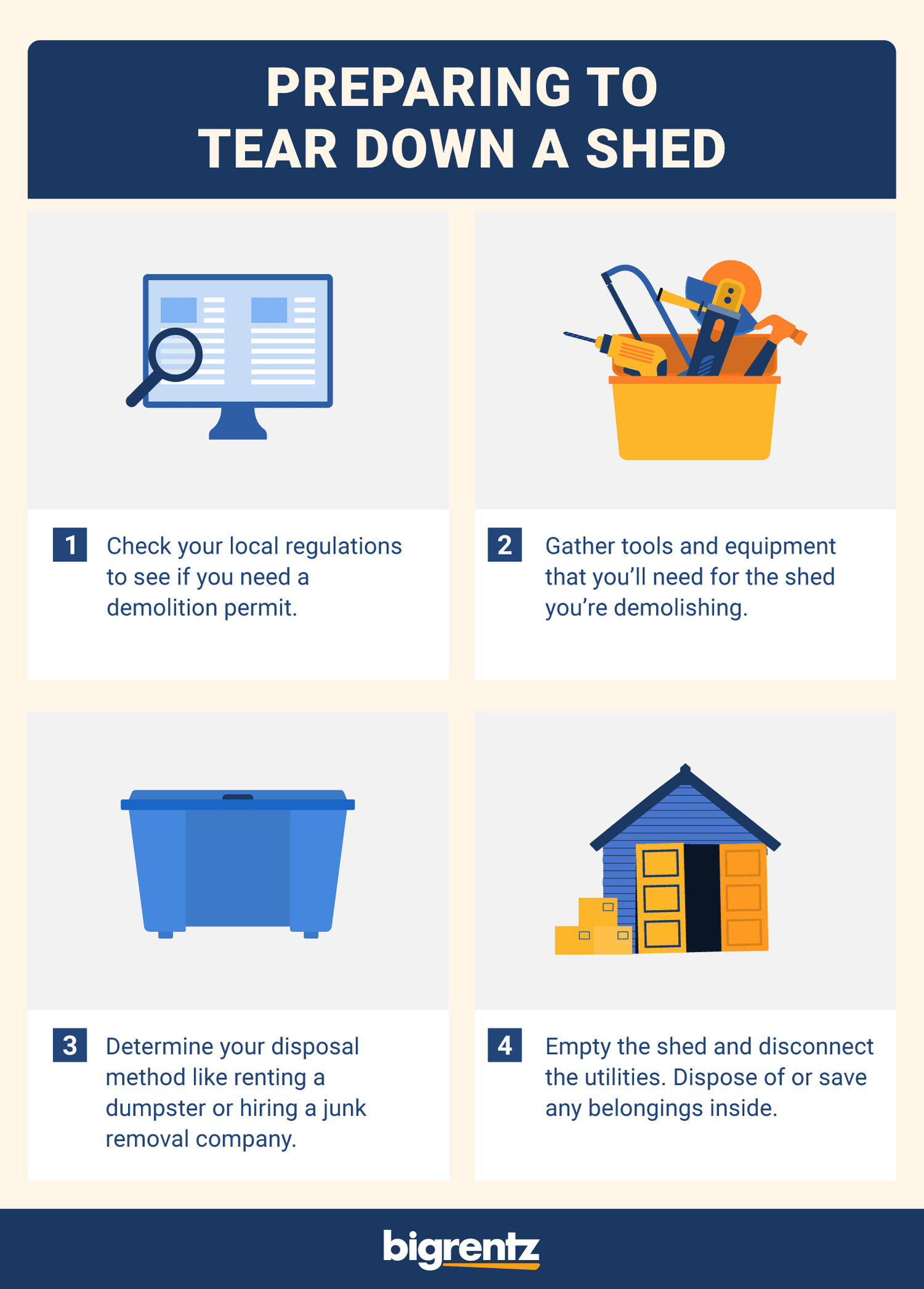 How to Tear Down a Shed Bigrentz