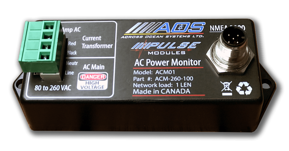 NMEA2000 AC (Alternating Current) Monitor Across Ocean Systems Ltd.